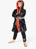 Brand Threads Kids' WWE Dressing Gown, Black