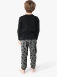 Brand Threads Kids' Batman Boys Pyjama Set, Black