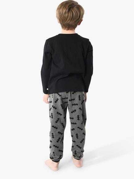 Brand Threads Kids' Batman Boys Pyjama Set, Black - view 2, Black