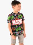 Brand Thread Kids' Marvel Organic Cotton T-Shirt, Black