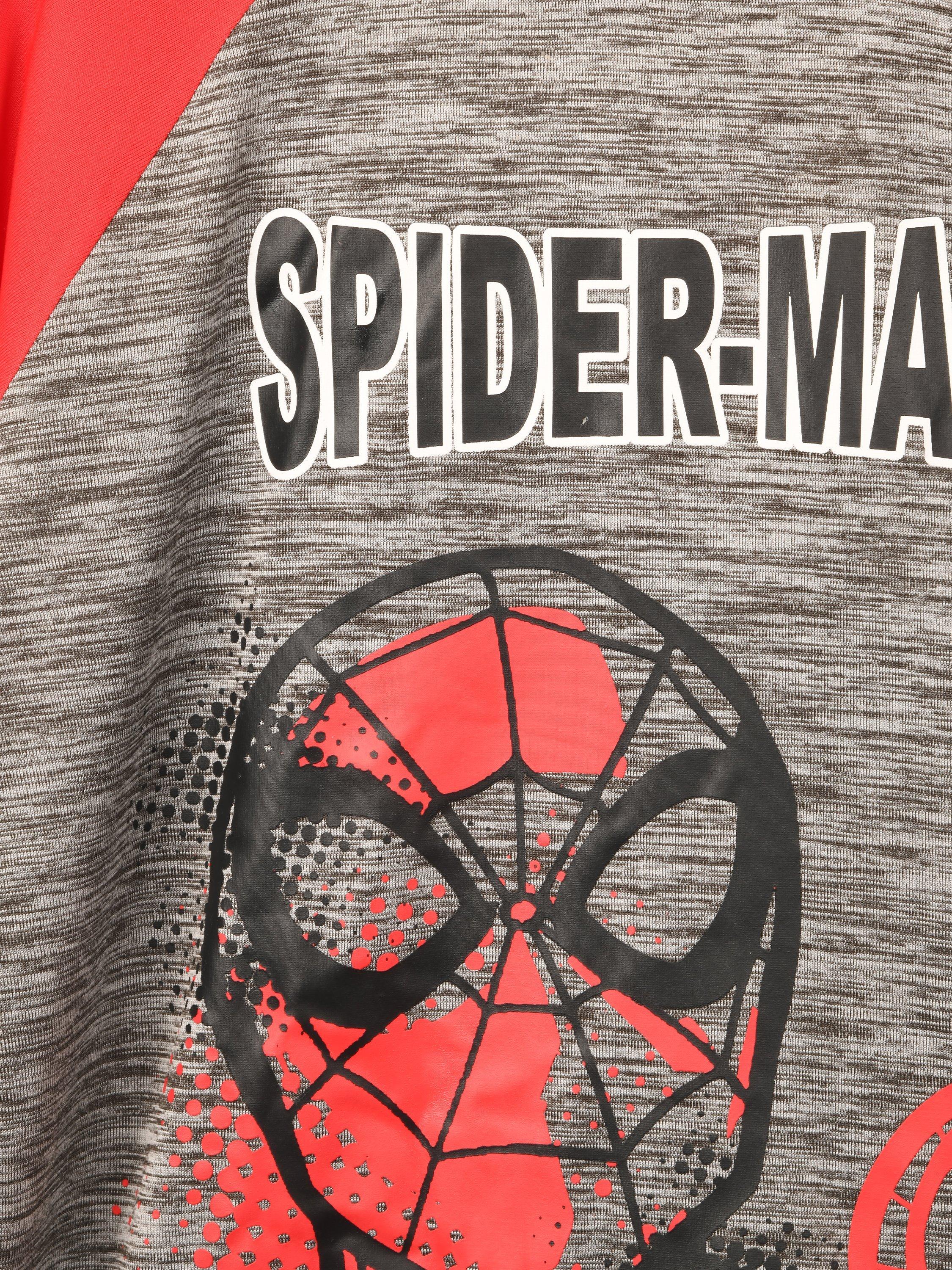 Product image 2 of 4, which shows Brand Threads Kids' Spider-Man Cotton Jogger Set, Red, 3-4 years