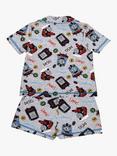 Brand Threads Kids' Thomas & Friends Organic Cotton Pyjama Set, Grey