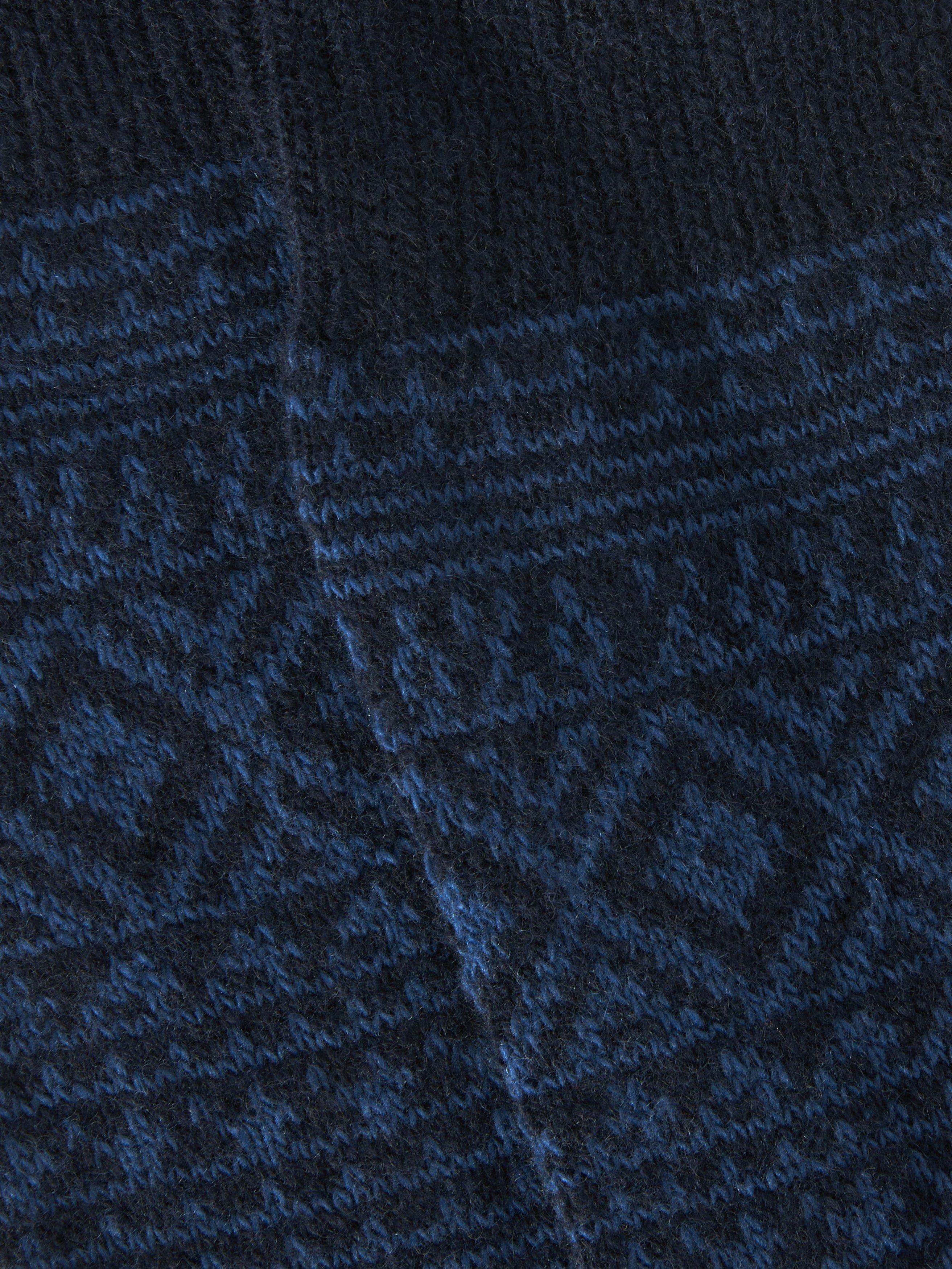 Product image 2 of 2, which shows John Lewis Made in Italy Cashmere Blend Fairisle Socks, Blue Multi, S-M