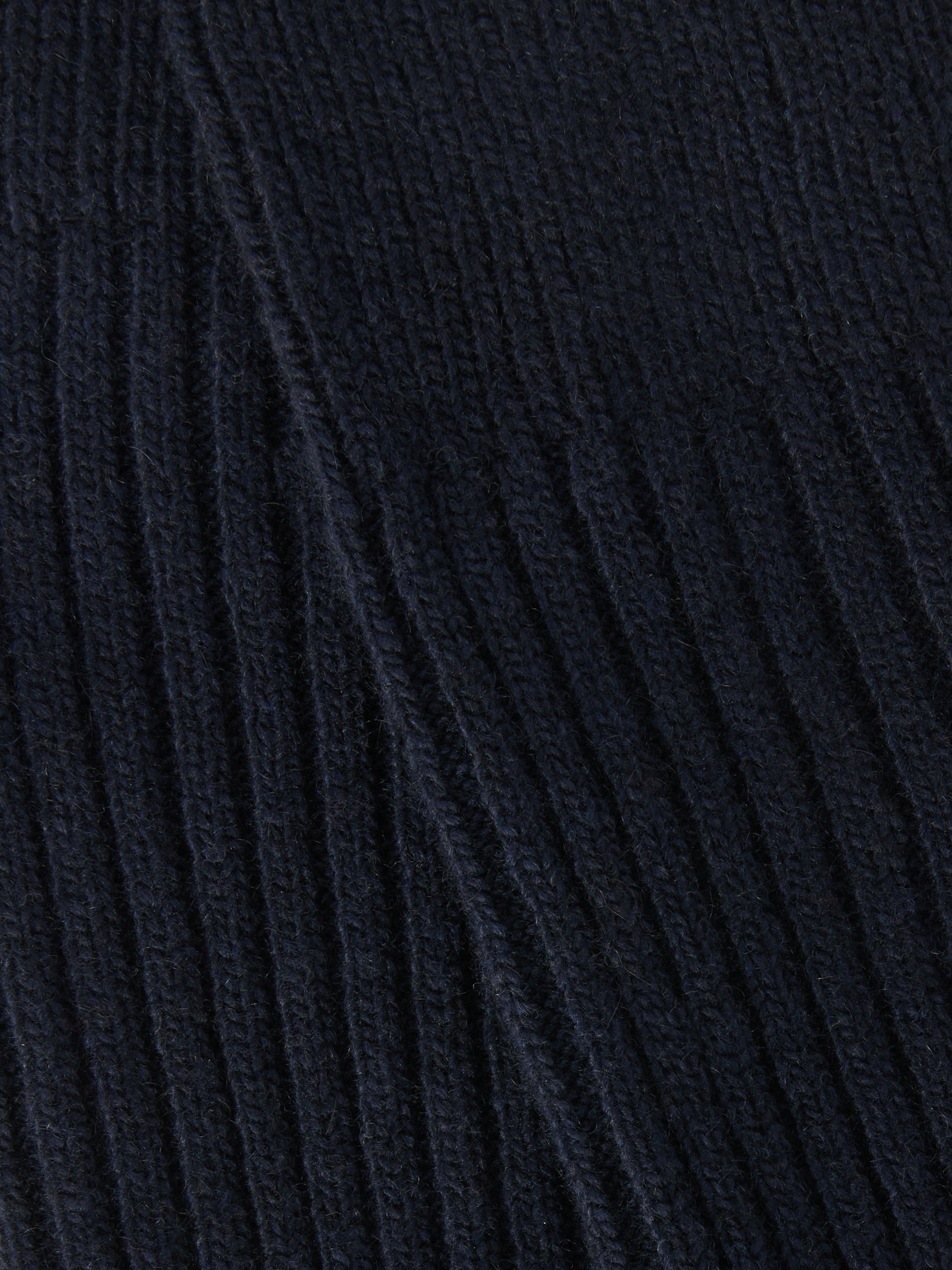 Product image 2 of 2, which shows John Lewis Made in Italy Cashmere Blend Ribbed Socks, Mid Blue, S-M