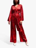 Raishma Blake Abstract Jumpsuit, Burgundy