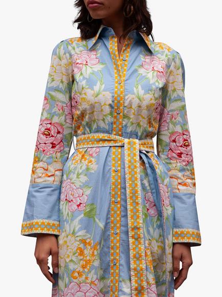 Raishma Ava Floral Dress - view 2, Blue