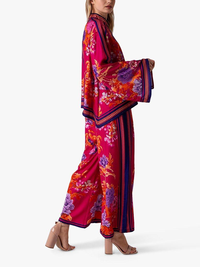 Product image 3 of 3, which shows Raishma Alina Floral Top, Magenta, 8