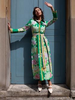 Raishma Ava Floral Dress, Green