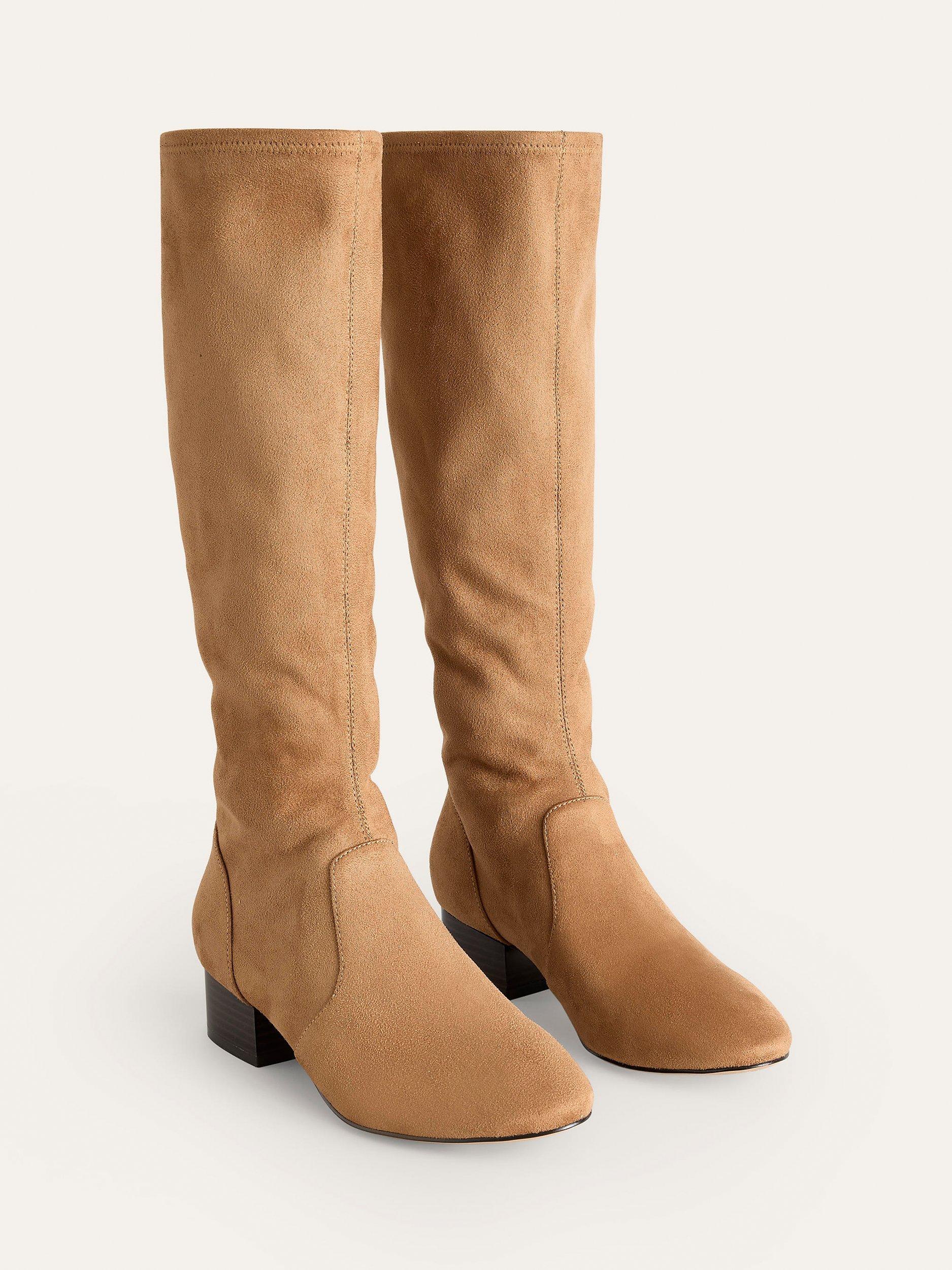 Product image 2 of 4, which shows Boden Flat Stretch Knee Boots, Acorn, 4