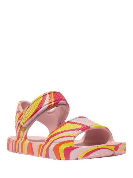 FitFlop Kids' iQushion Swirly Sandals, Soft Blush Mix - view 2, Soft Blush Mix