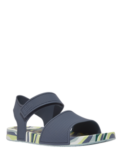 FitFlop Kids' iQushion Swirly Sandals, Midnight Indigo Mix - view 2, Midnight Indigo Mix