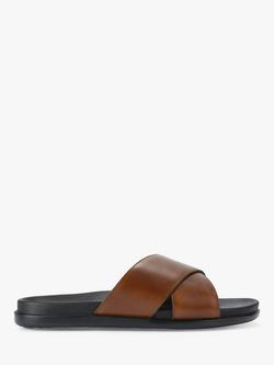KG Kurt Geiger Rome Leather Sliders, Tan