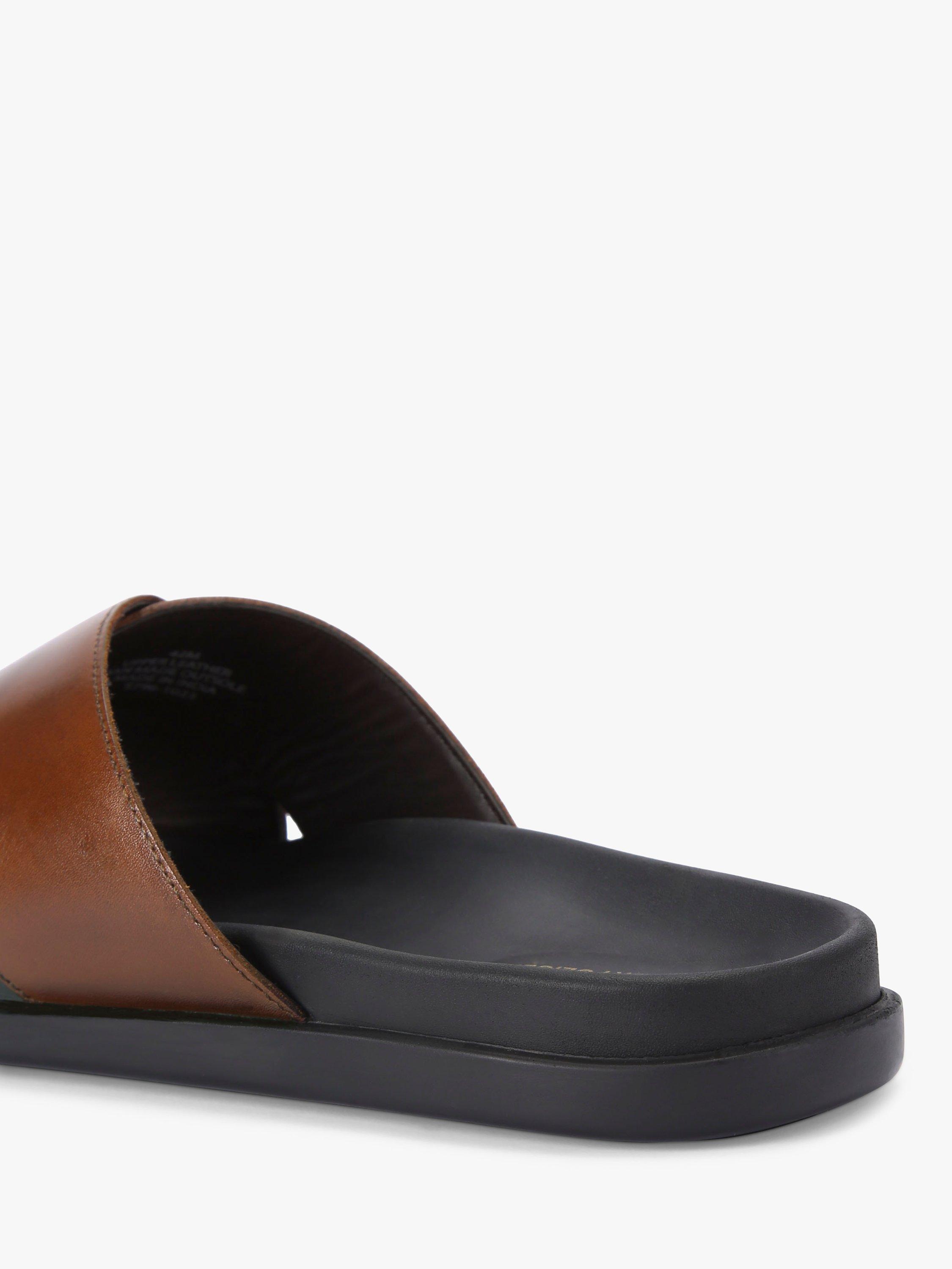 Product image 3 of 4, which shows KG Kurt Geiger Rome Leather Sliders, Tan, 6