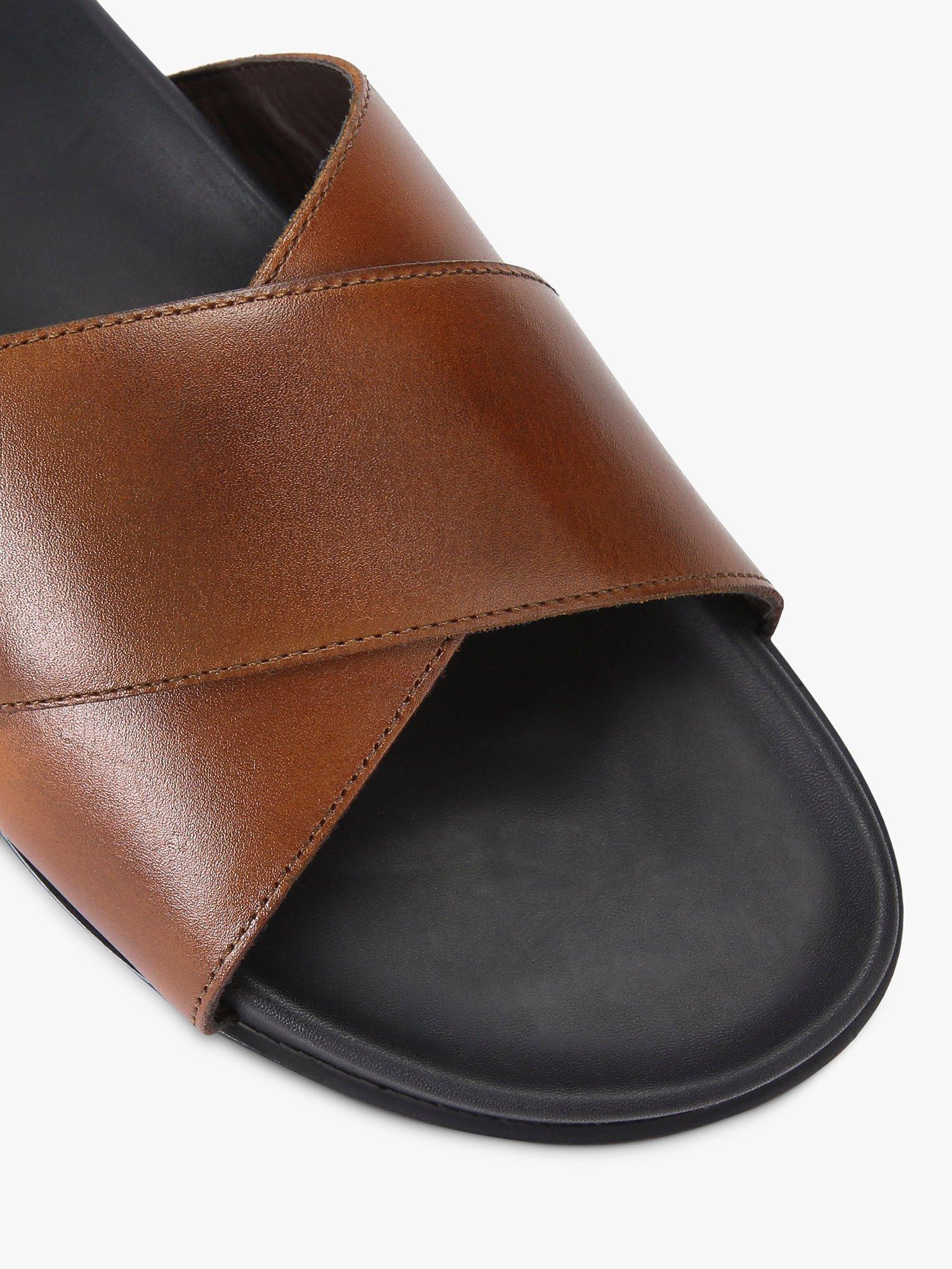 Product image 4 of 4, which shows KG Kurt Geiger Rome Leather Sliders, Tan, 6