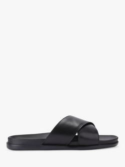 KG Kurt Geiger Rome Leather Sliders, Black