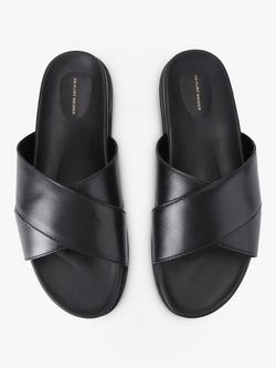 KG Kurt Geiger Rome Leather Sliders - view 2, Black