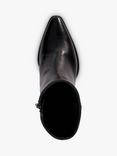 Dune London Paxten Leather Western Ankle Boots