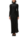 PAIGE Lucca Jacquard Velvet Dress, Black