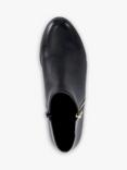 Dune London Pandias Leather Ankle Boots, Black