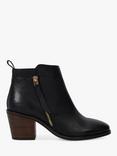 Dune London Paicing Leather Ankle Boots, Black