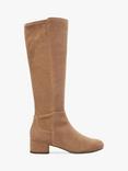 Dune London Tayla Suede Knee High Boots, Caramel