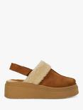 Dune London Game Suede Mules, Tan