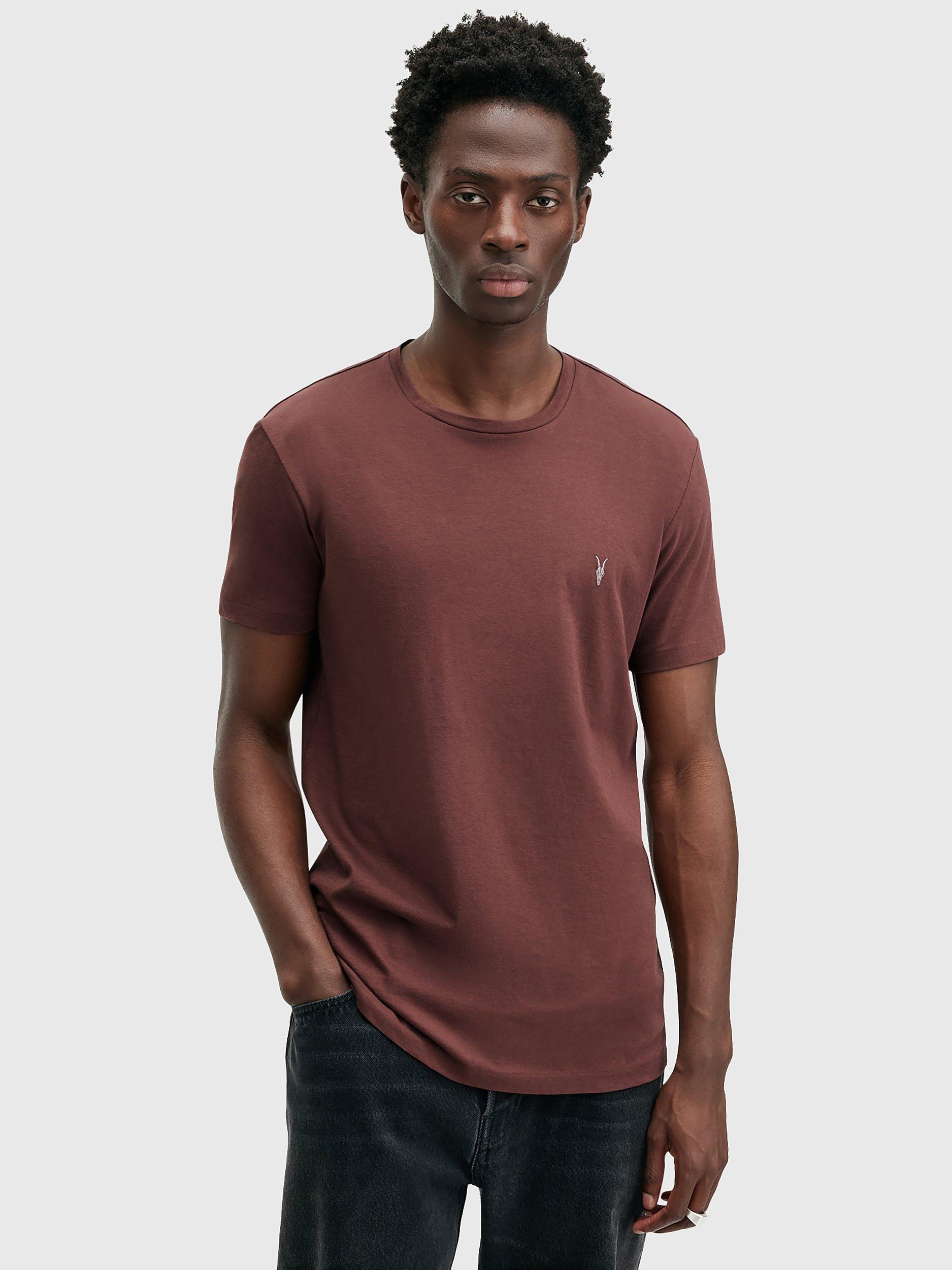 AllSaints Tonic Crew T-Shirt, Mid Red