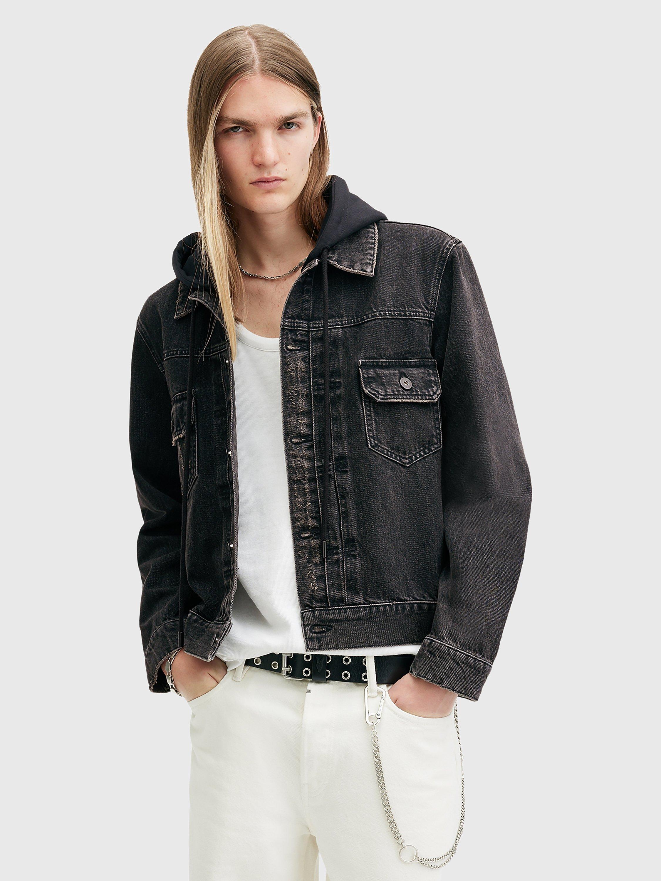 AllSaints Spirit Denim Jacket Black Black