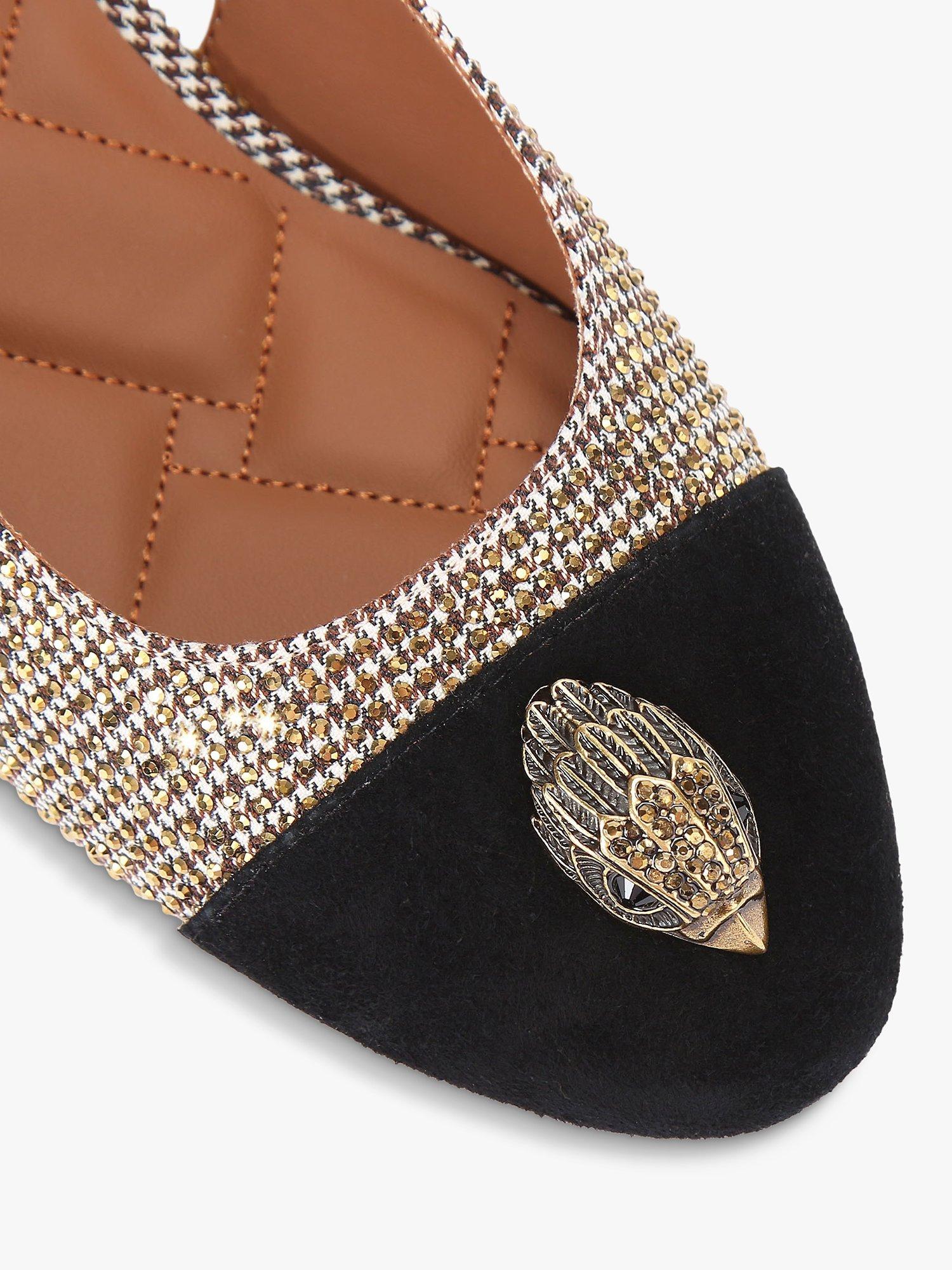 Product image 5 of 5, which shows Kurt Geiger London Sloane Slingback Courts, Beige/Multi, 3