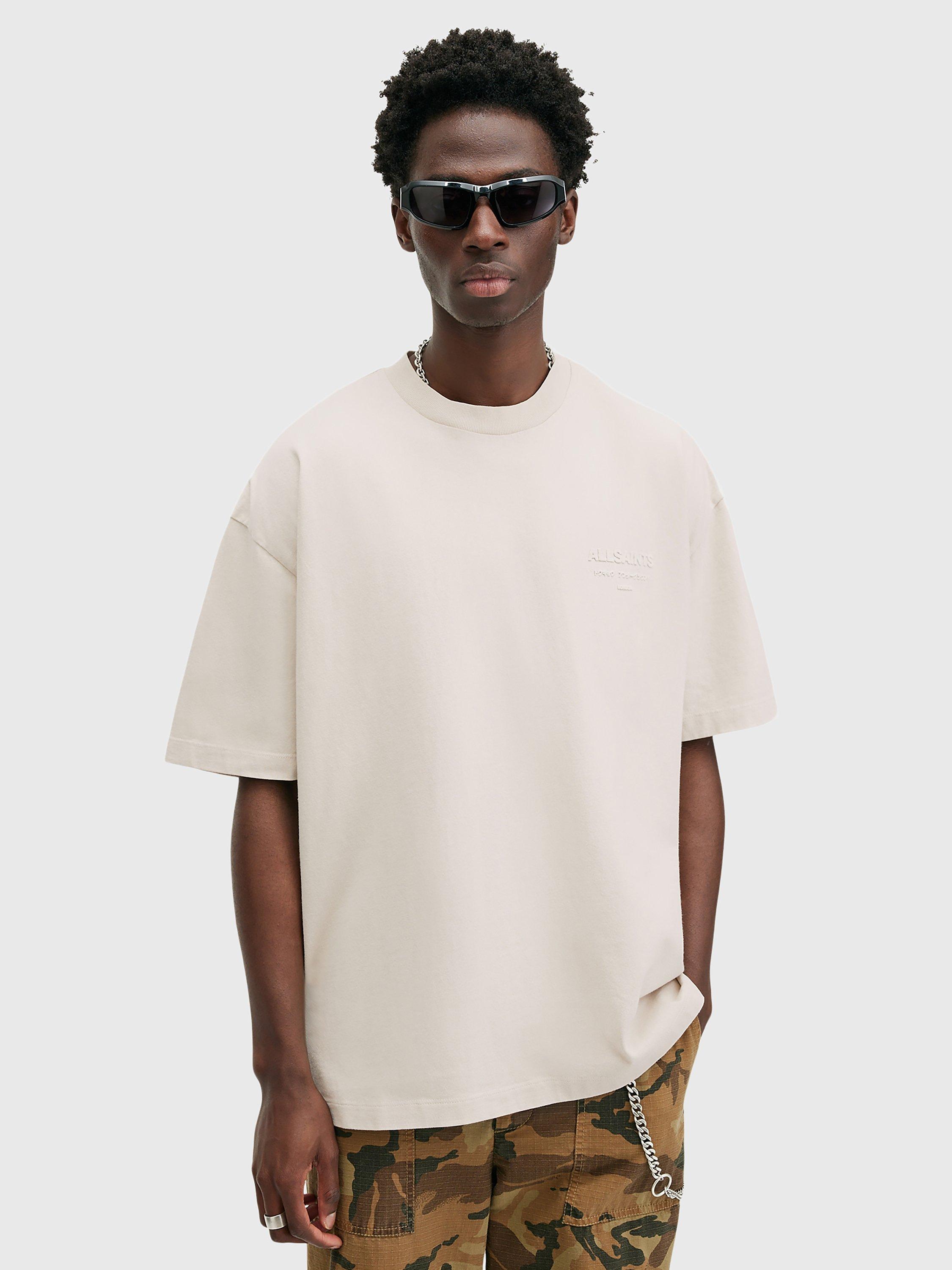 AllSaints Xander Crew T-Shirt, White Off White