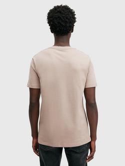 AllSaints Brace Crew Cotton T-Shirt - view 2, Natural Taupe