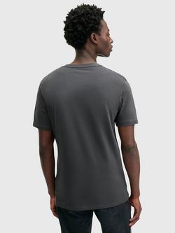 AllSaints Brace Crew Cotton T-Shirt - view 2, Grey Mid