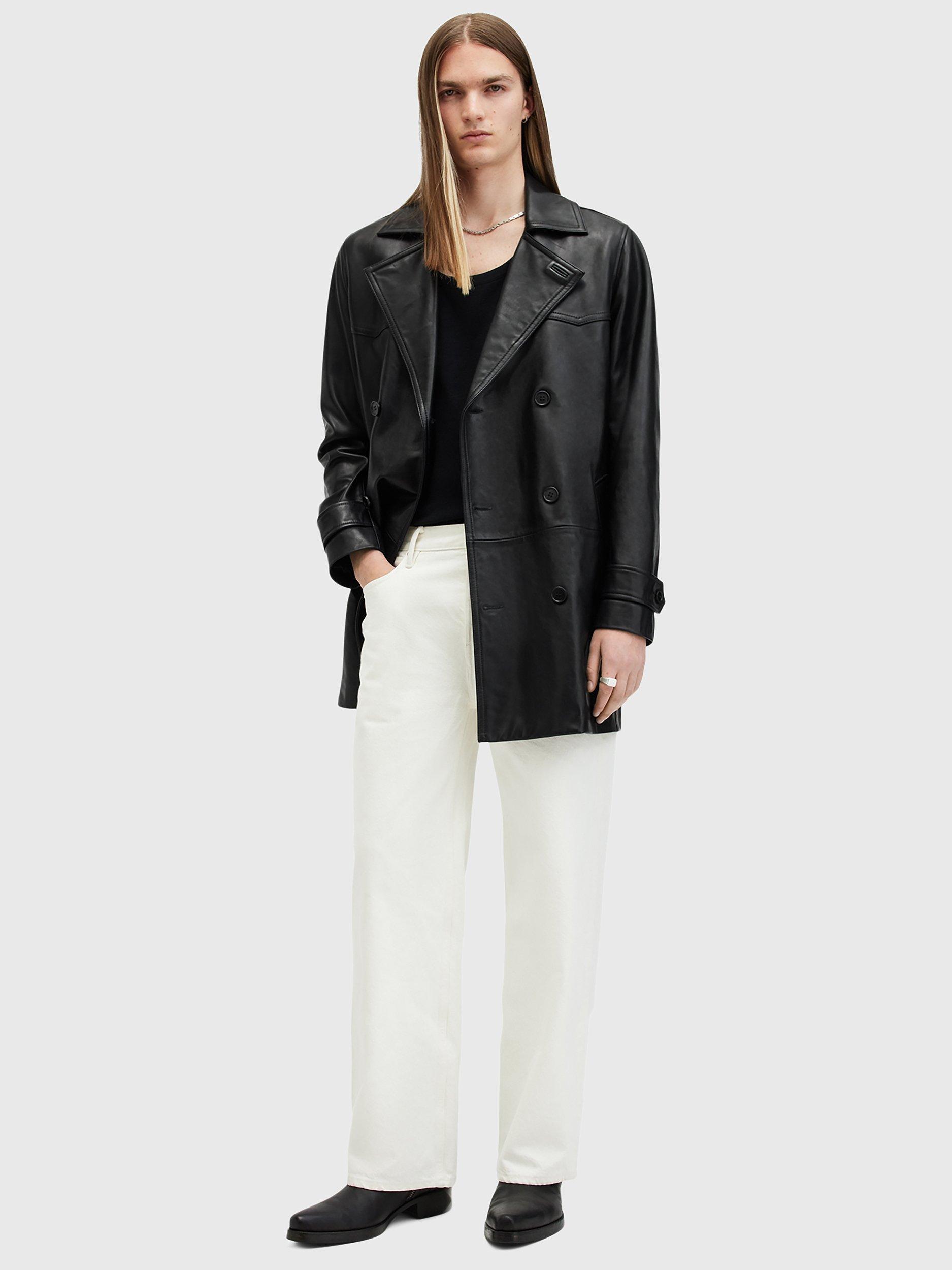 Product image 7 of 7, which shows AllSaints Edwards Organic Cotton Blend Vest, Black, XS