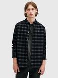 AllSaints Kink Long Sleeve Shirt, Navy