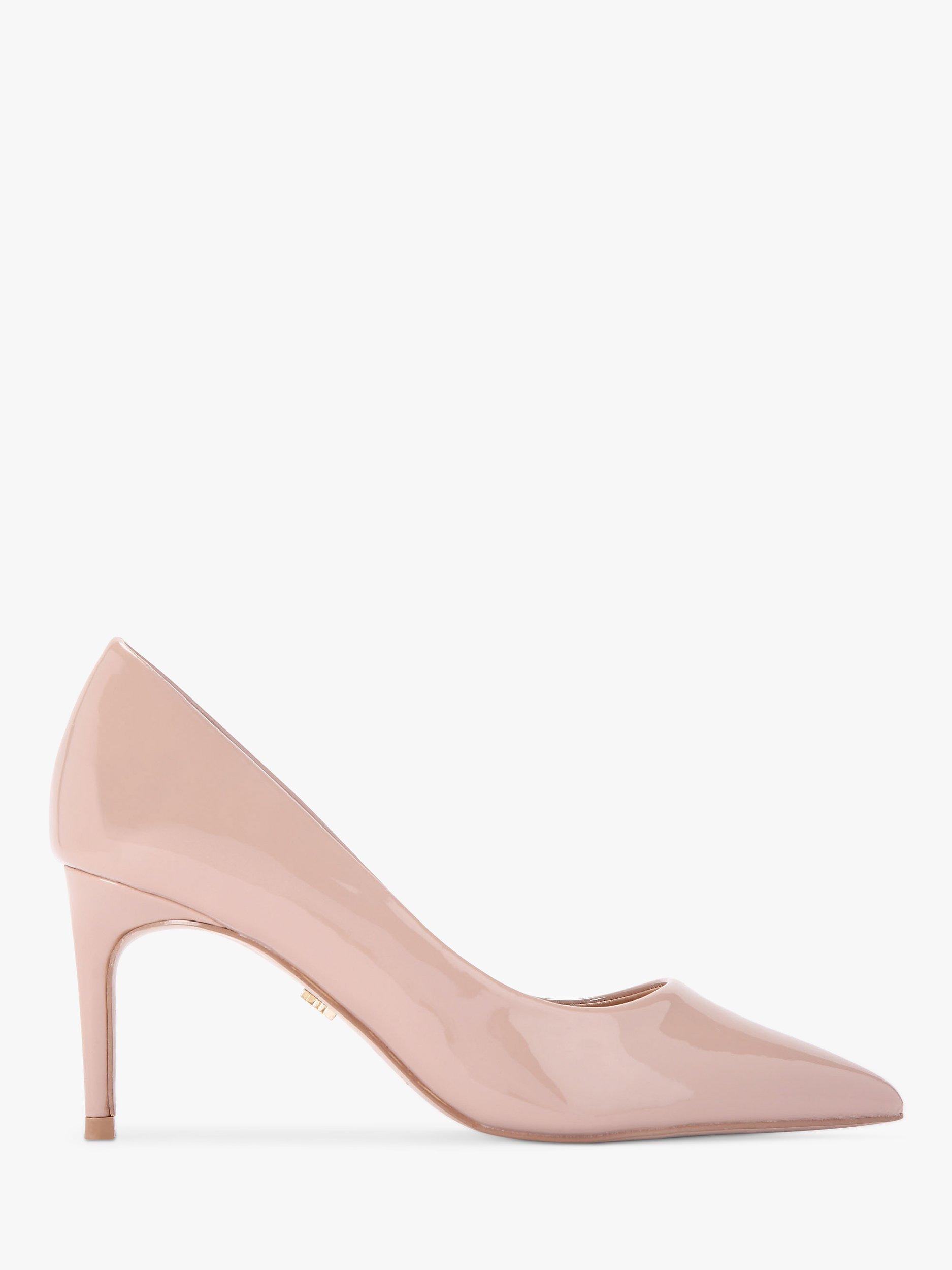 KG Kurt Geiger Aiden Pointed Heeled Courts, Pink Blush, 3