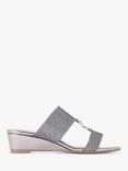 KG Kurt Geiger Arlo Metallic Wedged Sandals