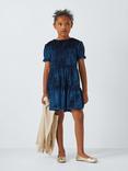 John Lewis Kids' Glitter Velour Party Dress, Multi