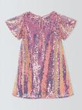 John Lewis Kids' Iridescent Sequin Party Dress, Multi