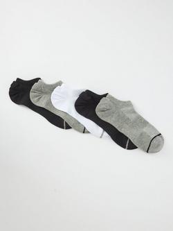 John Lewis No Show Ankle Socks, Pack of 5, Multi, Multi