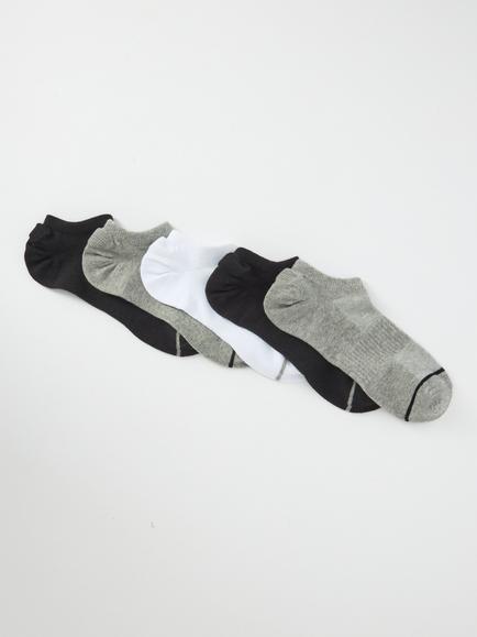 John Lewis No Show Ankle Socks, Pack of 5, Multi, Multi