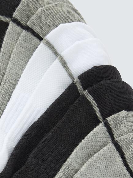 John Lewis No Show Ankle Socks, Pack of 5, Multi - view 2, Multi