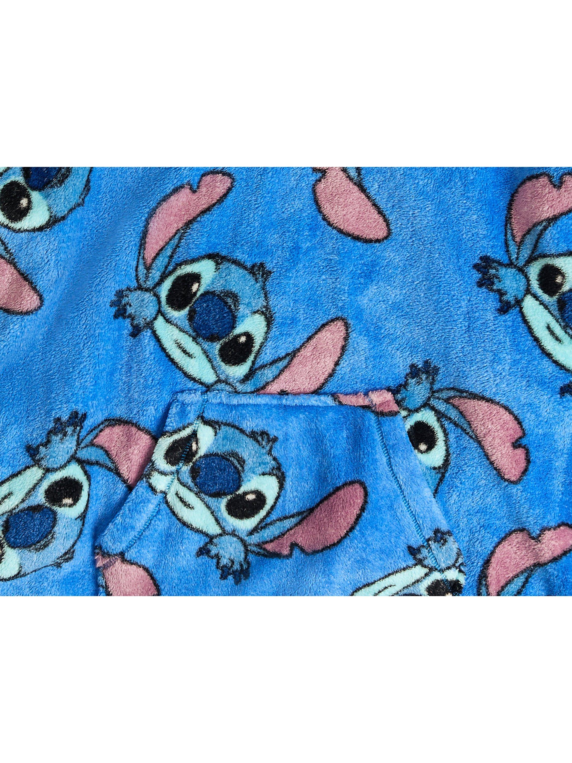 Product image 3 of 3, which shows Brand Threads Kids' Stitch Hooded Blanket, Blue, S-M