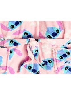 Brand Threads Disney Stitch Kids' Dressing Gown, Pink - view 2, Pink