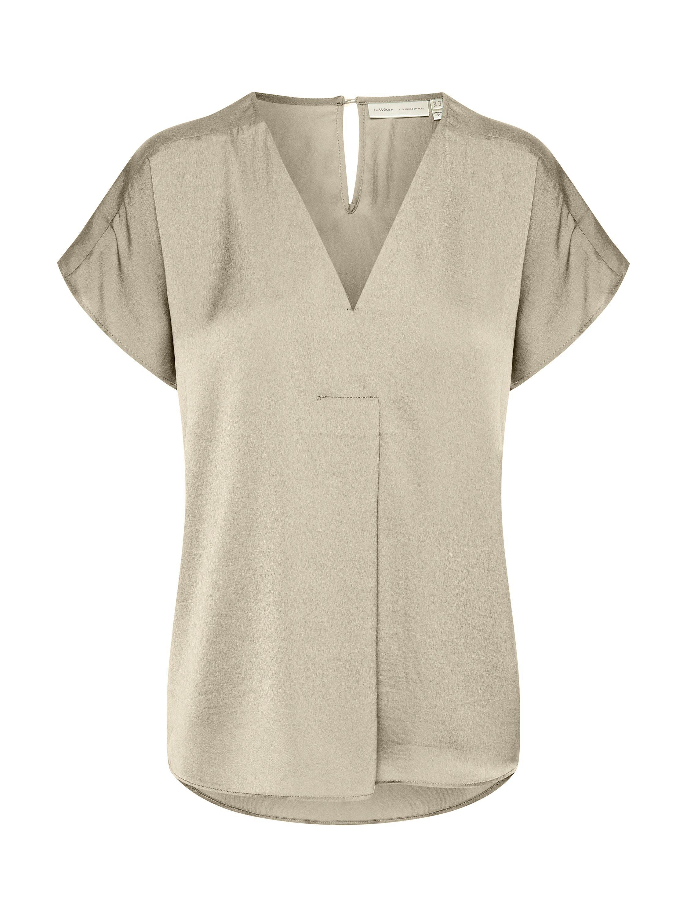 Product image 5 of 6, which shows InWear Rinda V-Neck Top, Natural, 8