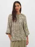 InWear Baiti Print Blouse, Green/Natural