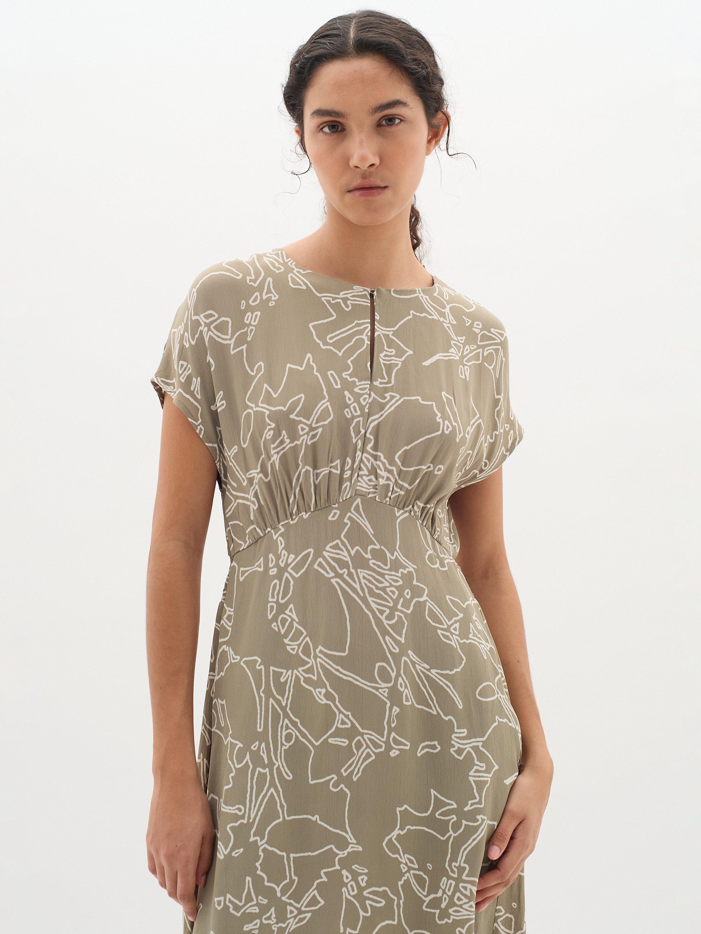 Product image 3 of 6, which shows InWear Baiti Print Dress, Natural, 8