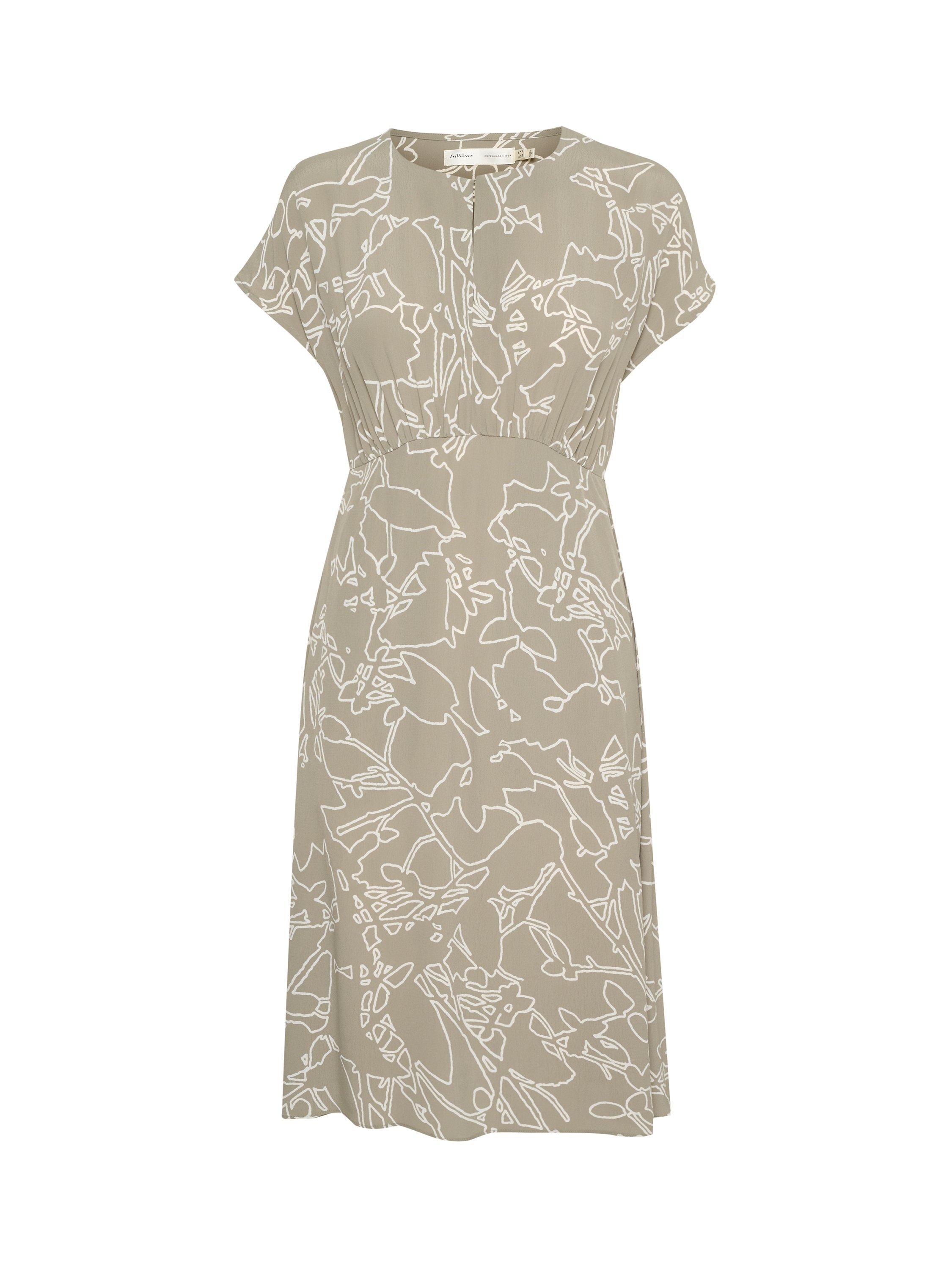 Product image 5 of 6, which shows InWear Baiti Print Dress, Natural, 8