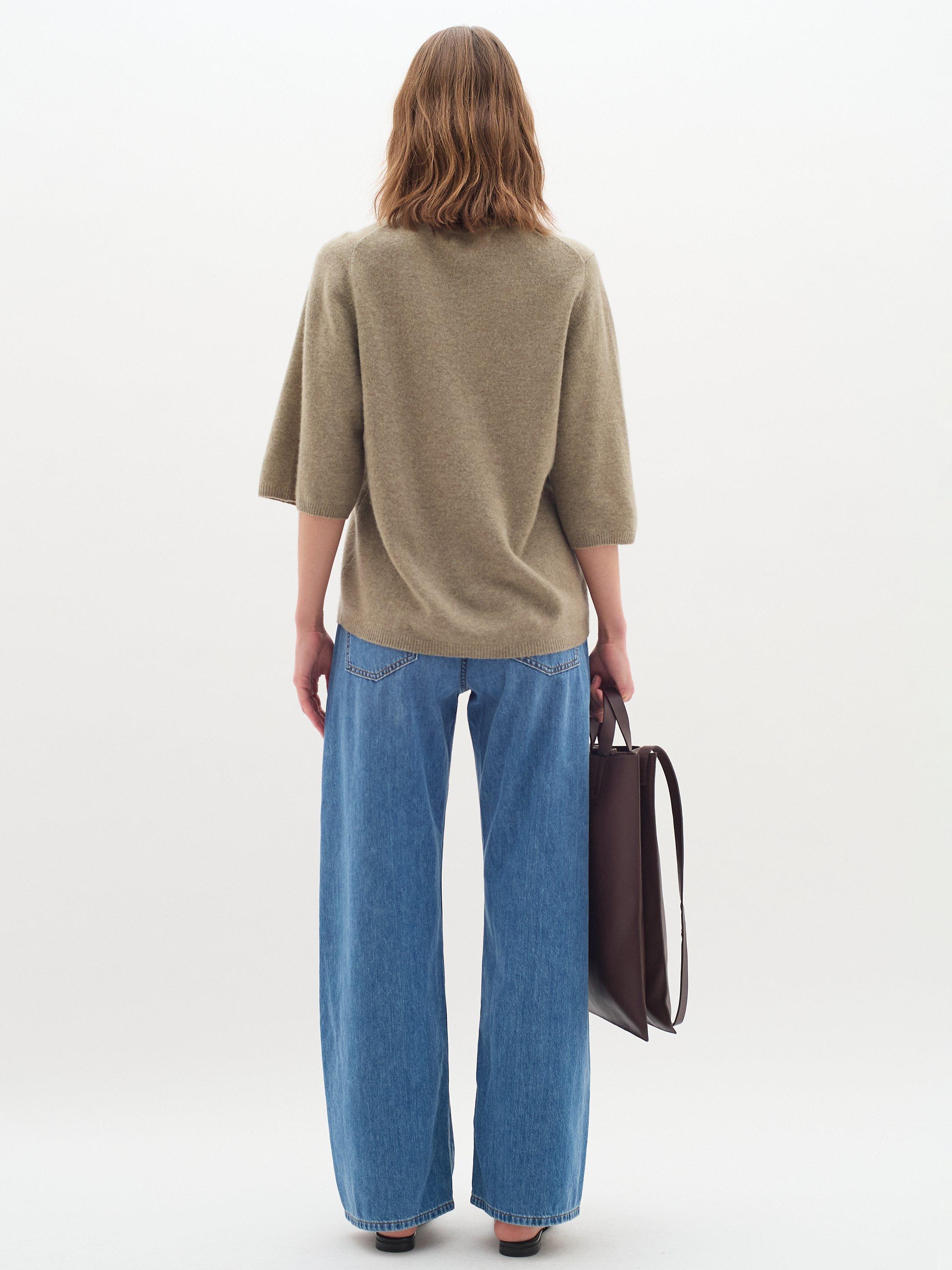 InWear Monika Wool Cashmere Blend Knit Top, Natural, XS