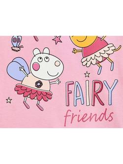 Brand Threads Kids' Pepper Pig Fairy Friends Top and Tutu Set, Pink - view 2, Pink
