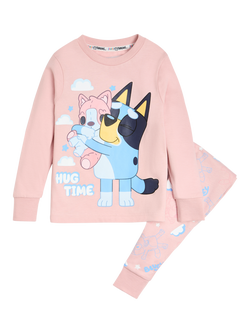 Bluey Kids' Pyjama Set, Pink/Multi, Pink/Multi